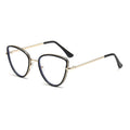 Anti-Blue Metal Triangle Cat-Eye Plano New ins Glasses Frame Overseas Fashionable Gift Photochromic Color Goggles