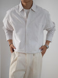 Nengmeng Distressed Oxford Cotton Shirt