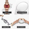 Swiss Brand Waterproof Ladies Watch Ultra Thin Square Quartz Small Green Watch TikTok AliExpress Bestseller Custom