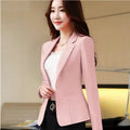 Women's Fall Korean Casual Fitted Blazer + Top 2026 | Casual Blouse - Khaki