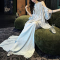 New Chinese Style Lace Beaded Off-Shoulder Dress, 2026