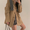 Women's Retro Elegant Blazer 2026 - Caramel