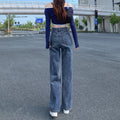 Fall Petite High Waist Drapey Wide Leg Straight Leg Pants