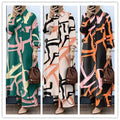 Elegant Long Sleeve Loose Shirt + Pants 2-Piece Set