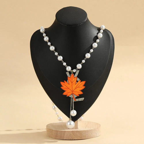 Western New Full Diamond Letter Pearl Necklace Niche Design Detail Pendant Fashionable Light Luxury Clavicle Chain Accessory Wholesale