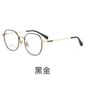 Beesfen 87006 Polygon Pure Titanium Frame Men Retro Multi-Edge Titanium Frame Glasses Frame Cinnabar Sun Glasses Wholesale