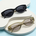 Western New Cat-Eye Sunglasses Metal Temple Women Premium UV-Proof Sunglasses Street Snap Sun-Proof Glasses