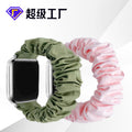 For appleiwatch Band SE45678 Third Gen Overseas Women Solid Waterproof Fabric Apple Large Cord Hair Tie Band