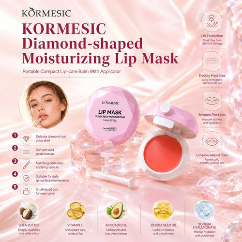 跨境KORMESIC全英文补水保湿唇膜lip mask丰盈滋润外贸厂家批发