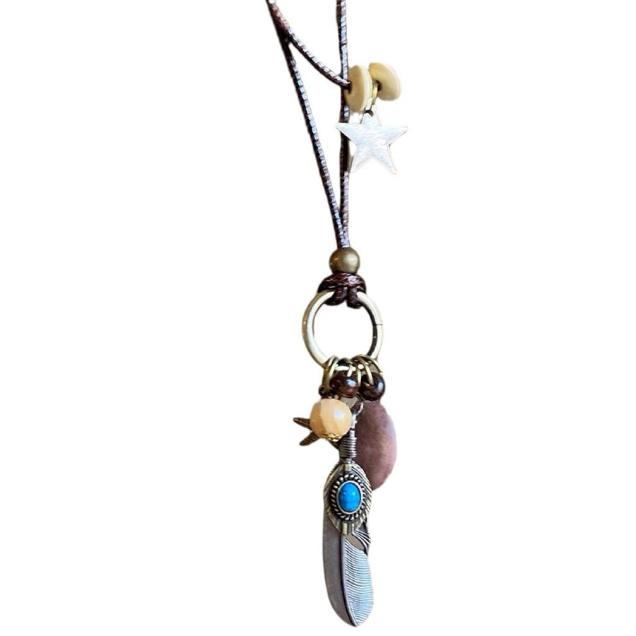 Chinese-Style Zen Wooden Bead Necklace - view 5
