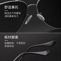 Polarized Sunglasses Men Fashionable Big Frame Pair Bridge Metal Aviator Pilot Glasses UV-Proof Glass Sunglasses