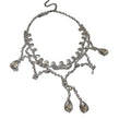 Star Fall One Room ~ Teardrop Fringe Jewelry Set Light Luxury Niche Banquet Clavicle Chain Wedding Gathering Ambience Necklace