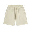 Men's Western Retro Pure Cotton Fleece 420G Washed Shorts