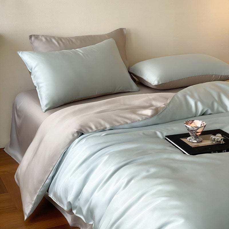 Night Shadow Frost Silver Cooling Tencel Lyocell 4-Piece Bedding Set - view 2