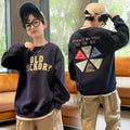 Boys' Letter Print Long Sleeve Hoodie