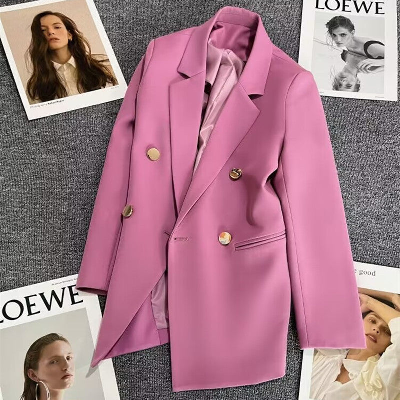 Women's Fall Korean Elegant Blazer 2026 - Pink-Purple