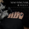 Xiaoying Dark Starry Platinum Nail Gel - 10ml High-Density Black Finish