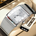 Swiss Brand Ultra Thin Mens Watch Waterproof Date Mesh Band Formal Watch Live Export Bestseller Drop Ship