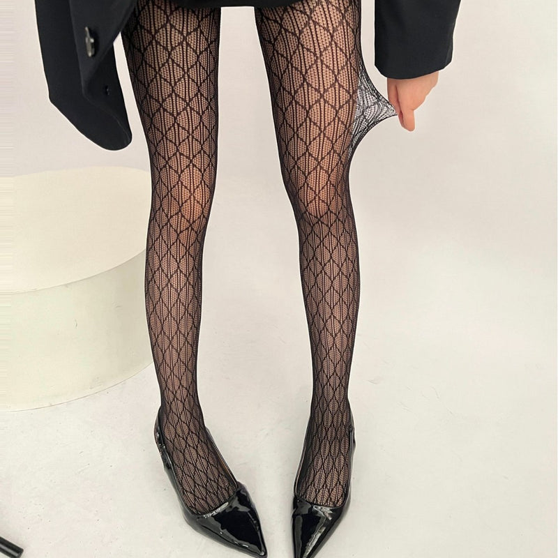 Spring-Summer Fashion Slimming Jacquard Lace Hollow-Out Pants