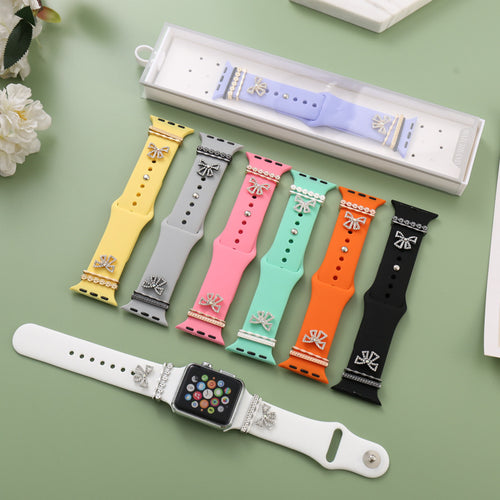 Manufacturing Custom Fits Apple Silicone Band Wear Jewelry Band applewatch Watch Band iwatch Wholesale