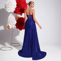 Women's Strapless Sequin Slim Fit Slimming Premium Evening Gown Banquet Party