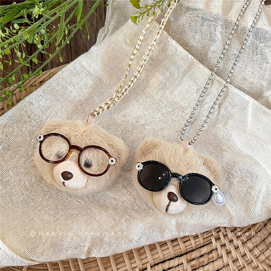 Cute Plush Bear Cord Pendant Necklace - view 2
