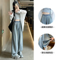 Summer Petite Tencel Drapey Lightweight Loose Elastic Wide Leg Pants + Pants