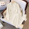 Women's Fall Fashion Elegant Plus Size Loose Jacket Set 2026 | Trendy Jacket - Black