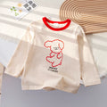 Girls' Cute Printed Pullover Hoodie - Spring/Fall