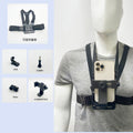 Chest mobile phone holder, outdoor fishing lure riding, vlog shooting, sports camera, live streaming equipment
