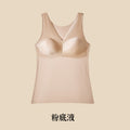 297新款无痕缎面聚拢保暖一体式固定杯背心款显廋内衣女免穿文胸