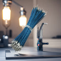 Enameled wire speaker wire 8*0.08 copper wire dipped at both ends tin insulated wire noise reduction microphone connecting wire