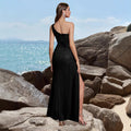 Women's One-Shoulder Sequin Socialite Evening Gown Banquet