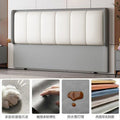 new bedside soft cushion modern home 2025 solid wood light luxury soft bag back panel thin backrest
