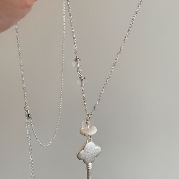 Korean Key Pendant Necklace - view 4