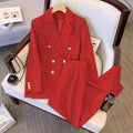 Women's Fall Fashion Elegant Plus Size Loose Jacket Set 2026 | Trendy Jacket - Black