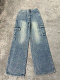 Summer Retro Slimming High Waist Drapey Loose Wide Leg Pants