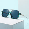 Western New Sunglasses Big Frame Slender Face Pair Bridge UV-Protection Glasses Women Overseas Bestseller Fashionable Sunglasses