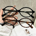 2 Pair Oval Round Blue-Light Glasses Women Overseas Bare Face Slender Wear Jewelry Glasses Frame Prop Face-Slimming Plano