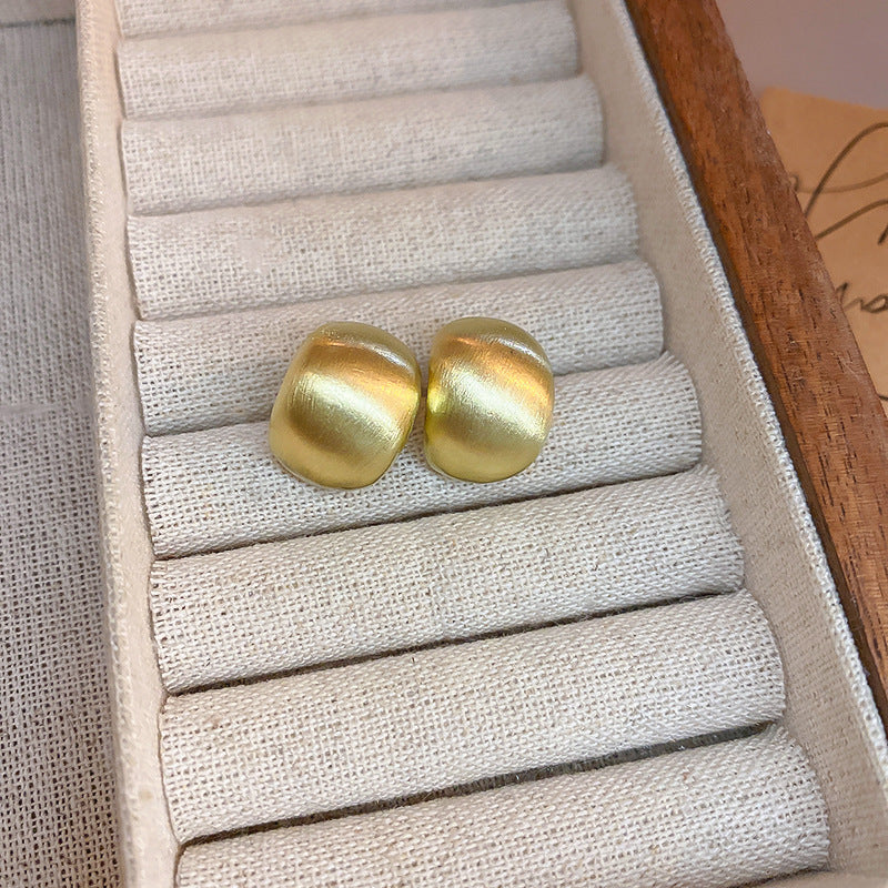 French Enamel Polka Dot Geometric Earrings - view 10