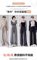 Spring-Summer Korean Fashion Lined Drapey Pants