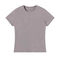 ARTIE Unisex American Retro Washed Distressed Washed Slim Fit Cropped Slimming Short Sleeve T-Shirt