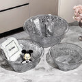 water ripple thickened transparent washbasin student dormitory plastic washbasin high-looking househ