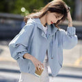 Fall Korean Casual Petite Loose Jacket + Top