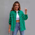Women's Long Sleeve Mid-Length Long Jacket 2026 | Trendy Jacket - Orange