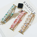 For Apple Watch8 SE Stretch Spliced Bead Piece Watch Band iwatch Apple Band In Stock