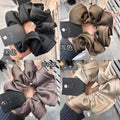 Large Cord Hair Tie Korean Style Elegant Premium Scalloped Satin Hair Tie 5 New Bun High-Stretch Force Hair String