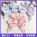 Gem Li Custom Elegant Solid Bow Large Cord Hair Tie Simple Premium Solid Versatile Bun Head Flower Hair Accessory
