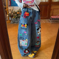 Fall Designer Embroidered Loose Wide Leg Pants