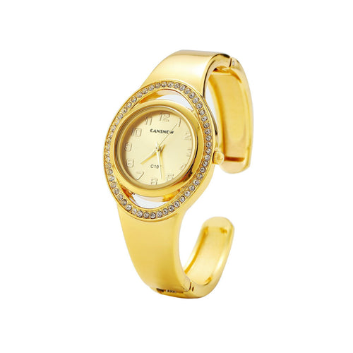 CANSNOW EU Grid Elegant Hand Cross-Border Export Bestseller Women Bangle Watch Bracelet Quartz Womens Watch Wholesale